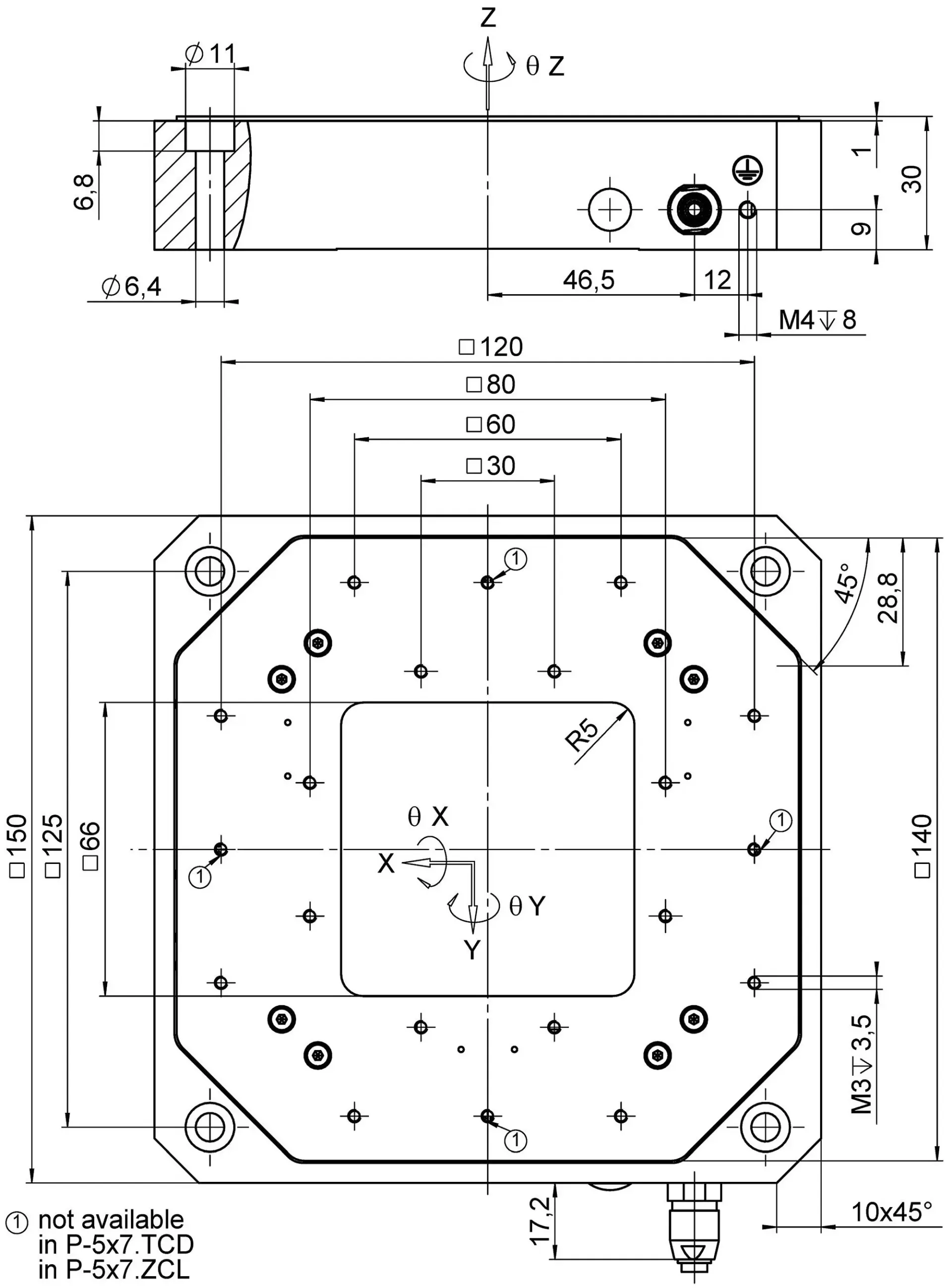 PI Linear XYZ Stage - P-517.3CL | MEETOPTICS