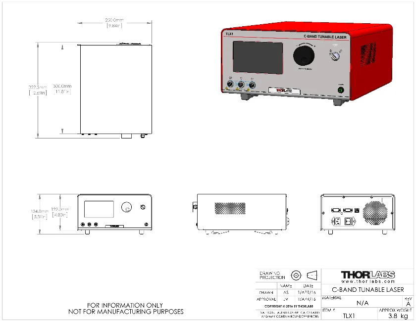 Thorlabs Fiber Laser - TLX1 | MEETOPTICS